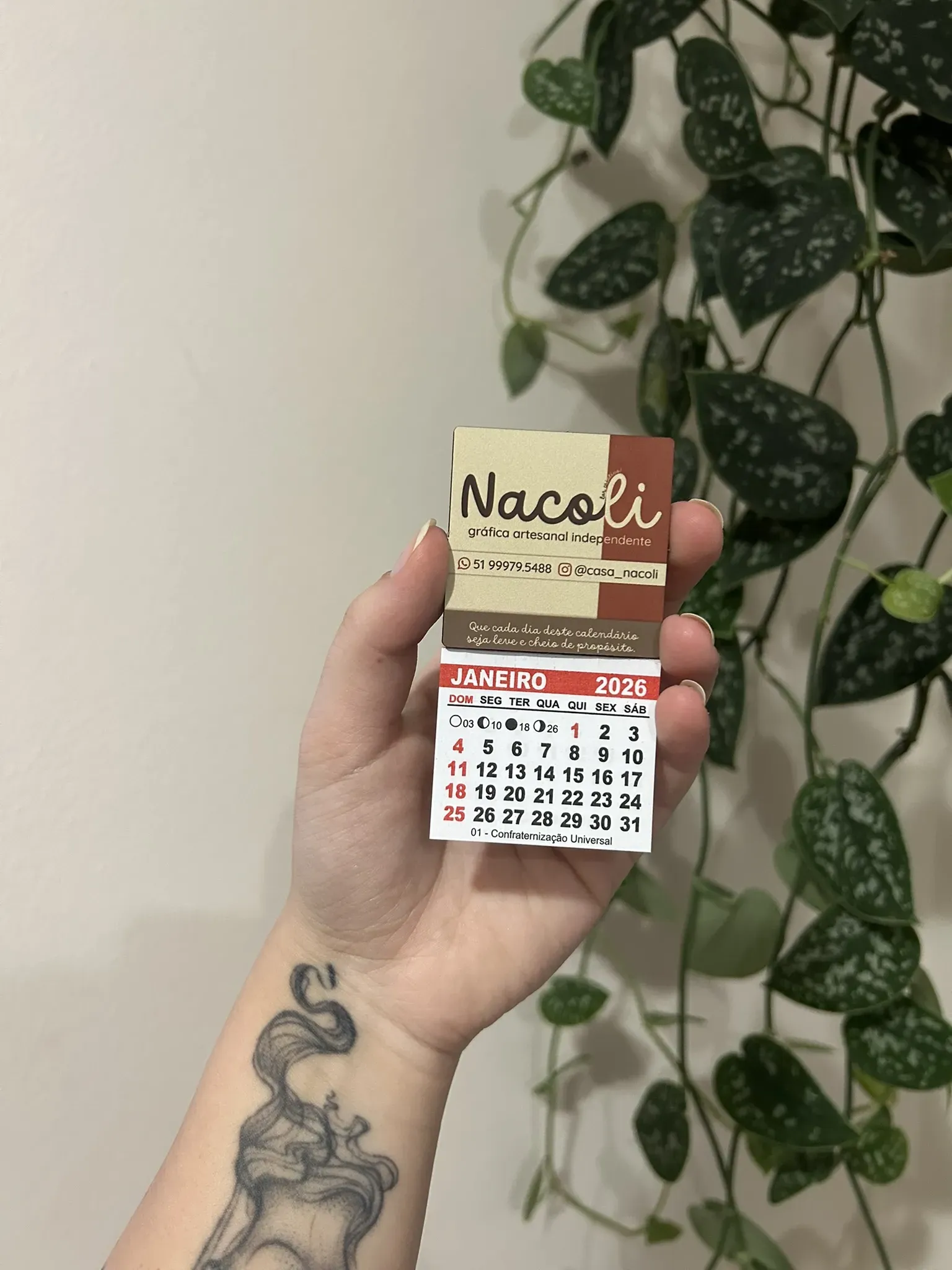 Foto principal de Calendário de geladeira personalizado